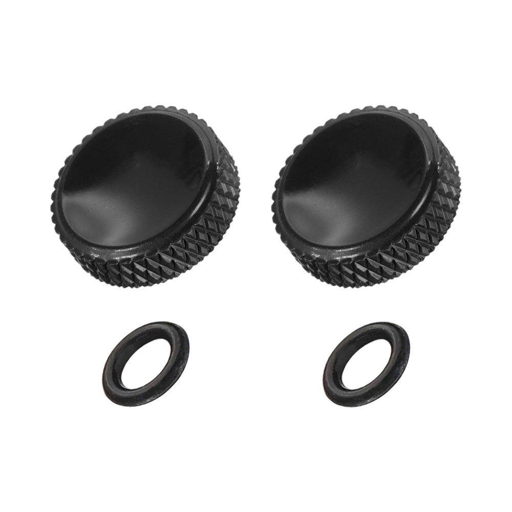 PATIKIL Camera Shutter Button, 2 Pack 12mm Concave Surface Shutter Release Buttons Pure Copper Camera Button for Nikon for Fujifilm for Leica DSLR/SLR, Matte Black