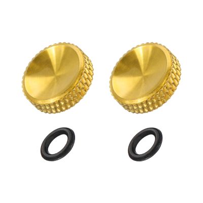 PATIKIL Camera Shutter Button, 2 Pack 12mm Concave Surface Shutter Release Buttons Pure Copper Camera Button for Nikon for Fujifilm for Leica DSLR/SLR, Gold