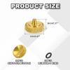 PATIKIL Camera Shutter Button, 2 Pack 12mm Concave Surface Shutter Release Buttons Pure Copper Camera Button for Nikon for Fujifilm for Leica DSLR/SLR, Gold view 2