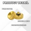 PATIKIL Camera Shutter Button, 2 Pack 12mm Concave Surface Shutter Release Buttons Pure Copper Camera Button for Nikon for Fujifilm for Leica DSLR/SLR, Gold view 3