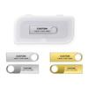 Custom USB Flash Drive with Plastic Box, 100 Pack Personalized Metal USB 2.0 Thumb Drive Memory Stick, Ideal for Business Events, Corporate Gifts and Promotional Giveaways (32, GB) view 1