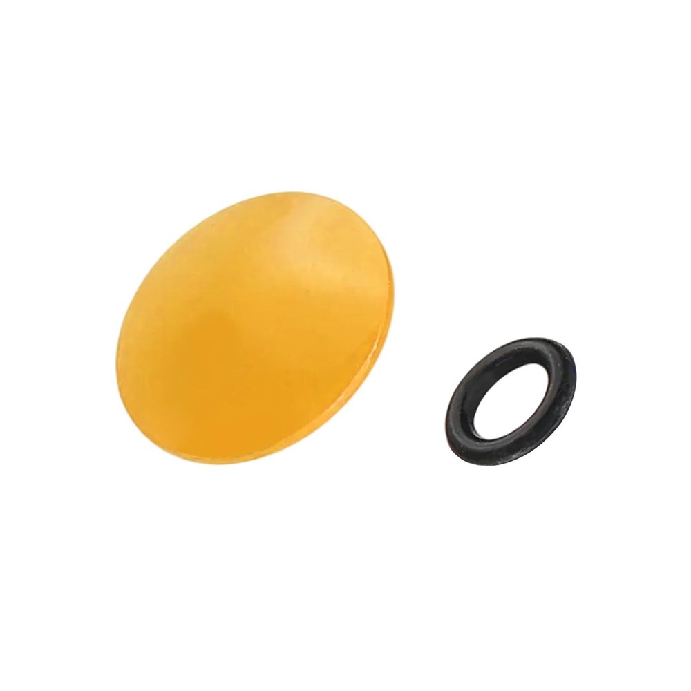 PATIKIL Camera Shutter Button, 10mm Convex Surface Shutter Release Button Pure Copper Camera Buttons for Nikon for Fujifilm for Leica DSLR/SLR, Yellow