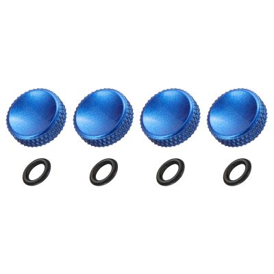 PATIKIL Camera Shutter Button, 4 Pack 12mm Concave Surface Shutter Release Buttons Pure Copper Camera Button for Nikon for Fujifilm for Leica DSLR/SLR, Blue