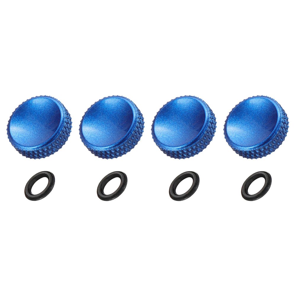 PATIKIL Camera Shutter Button, 4 Pack 12mm Concave Surface Shutter Release Buttons Pure Copper Camera Button for Nikon for Fujifilm for Leica DSLR/SLR, Blue