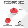 PATIKIL Camera Shutter Button, 4 Pack 12mm Concave Surface Shutter Release Buttons Pure Copper Camera Button for Nikon for Fujifilm for Leica DSLR/SLR, Red view 2