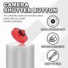 PATIKIL Camera Shutter Button, 4 Pack 12mm Concave Surface Shutter Release Buttons Pure Copper Camera Button for Nikon for Fujifilm for Leica DSLR/SLR, Red view 4