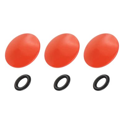PATIKIL Camera Shutter Button, 3 Pack 10mm Convex Surface Shutter Release Buttons Pure Copper Camera Button for Nikon for Fujifilm for Leica DSLR/SLR, Orange