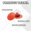 PATIKIL Camera Shutter Button, 3 Pack 10mm Convex Surface Shutter Release Buttons Pure Copper Camera Button for Nikon for Fujifilm for Leica DSLR/SLR, Orange view 3