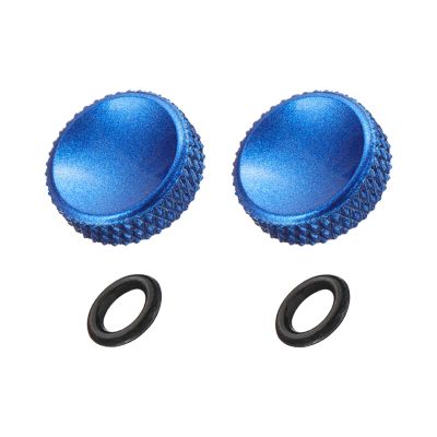 PATIKIL Camera Shutter Button, 2 Pack 12mm Concave Surface Shutter Release Buttons Pure Copper Camera Button for Nikon for Fujifilm for Leica DSLR/SLR, Blue