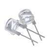 10PCS 8mm Straw Hat LED White 0.5W Ultra Bright F8 LED Diode - 6000-6500K Cool White, 20-22LM, 3.2-3.4V, 120 Wide Angle for DIY Circuits, Decorations (Green) view 1