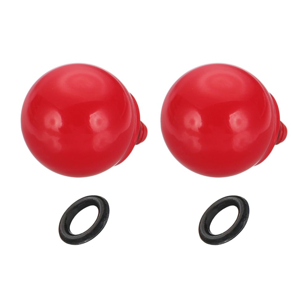 PATIKIL Camera Shutter Button, 2 Pack 10mm Ball Shape Shutter Release Buttons Pure Copper Camera Button for Fujifilm XT5 XT30 XT20 XT4 XE2 XE4, Red