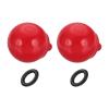 PATIKIL Camera Shutter Button, 2 Pack 10mm Ball Shape Shutter Release Buttons Pure Copper Camera Button for Fujifilm XT5 XT30 XT20 XT4 XE2 XE4, Red view 1