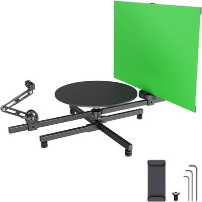360 Video Camera Product Shot 360 Rotating Platform RigCamera Spinner - Adjustable Shooting Arms+ Interface Expansion,Photography Turntable Photo Booth