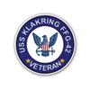 2 (Pieces) 3" and 5" USS Klakring FFG-42 Veteran Sticker, Waterproof Vinyl Decals for Many Purpose Like Cars, Trucks, Laptops, Phones, Windows and More view 1