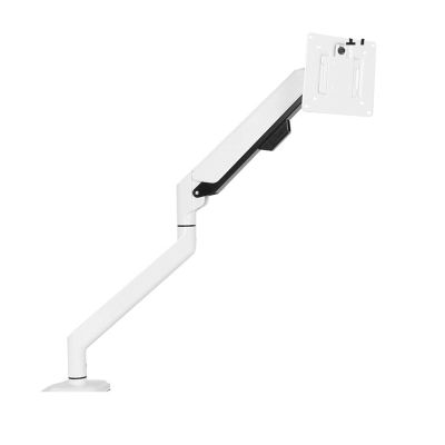 YTMJPQQJI 24/27/32 inch Computer Monitor Aluminum Alloy Bracket  Silver Hanger Lifting Telescopic Folding Mechanical arm(White)
