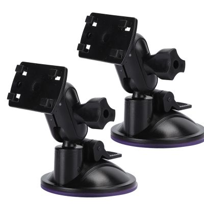 2Pcs Driving Recorder Stands, HD H3041 65mm Car Universal Support Car 360 Degree Adjustable Navigator Support Driving Recorder Suction Cup Bracket (Four-Claw Head)