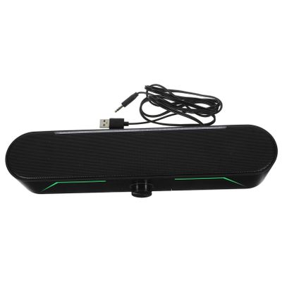 ARTIBETTER Soundbar Speaker Led Lighting Volume Wired Connection Compatible Tablets and Computers for Desktop Use and Home Audio Setup