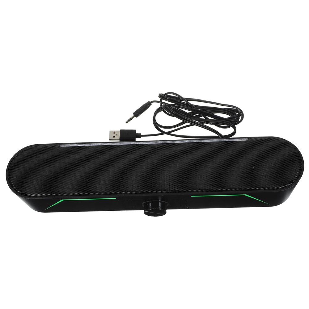 ARTIBETTER Soundbar Speaker Led Lighting Volume Wired Connection Compatible Tablets and Computers for Desktop Use and Home Audio Setup