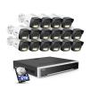 ANNKE 5MP Security Camera System, 16 Ports Expandable 32CH 12MP H.265+ NVR, 16x 3K PoE Wired IP Bullet Cams with Mic, Spotlight Color Night Vision, IP67, AI Motion & 1CH Face Detection, 6TB Hard Drive view 1