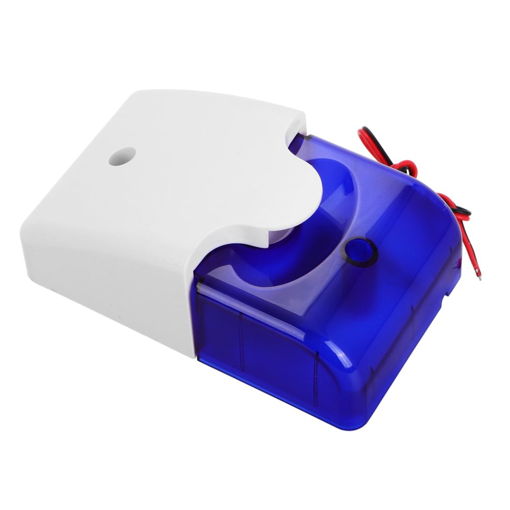 Balacoo 12v Sound Alarm Horn Speaker Weatherproof Siren Outdoor and Office Strobe Light Theft Prevention Home and Car Security