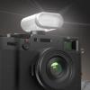 Camera Flash for GR3 for ZV1, 5600K Universal Hot Shoe On Camera Flash Mini Electronic Speedlight, Type C Rechargeable, 5600K Adjustable Brightness (White) view 2