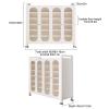 JHDXL Steel Shoe Cabinet Shoe Organizer Multifunctional Shoe Cabinet, Metal Shoe Cabinet, Adjustable Height Freely Assembled, Square Shoe Cabinet Storage(60cm/23.6in) view 2