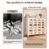 JHDXL Steel Shoe Cabinet Shoe Organizer Multifunctional Shoe Cabinet, Metal Shoe Cabinet, Adjustable Height Freely Assembled, Square Shoe Cabinet Storage(60cm/23.6in) view 3