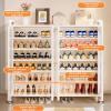 JHDXL Steel Shoe Cabinet Shoe Organizer Multifunctional Shoe Cabinet, Metal Shoe Cabinet, Adjustable Height Freely Assembled, Square Shoe Cabinet Storage(60cm/23.6in) view 4