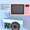 48MP 18X Zoom Underwater Camera with Front Rear Dual Screen, IP68 Rain Proof, for Diving, Students (Roseate) view 2