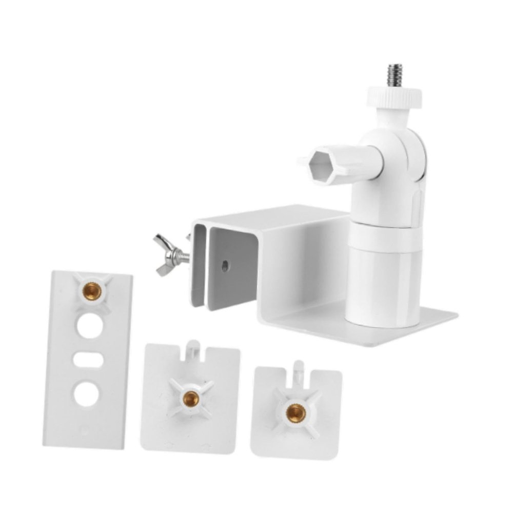 Aymzbd Security Camera Bracket Gutter Mounting Easy Installation Professional Sturdy Camera Holder Stand Adjustable Angle for Home, White
