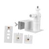 Aymzbd Security Camera Bracket Gutter Mounting Easy Installation Professional Sturdy Camera Holder Stand Adjustable Angle for Home, White view 1