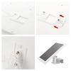 Aymzbd Security Camera Bracket Gutter Mounting Easy Installation Professional Sturdy Camera Holder Stand Adjustable Angle for Home, White view 2