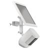 Aymzbd Security Camera Bracket Gutter Mounting Easy Installation Professional Sturdy Camera Holder Stand Adjustable Angle for Home, White view 3