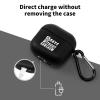 0 Days Without Sarcasm 1 Headphone Cases Cover for Compatible with Airpod 4 Case with Hanging Buckle Black view 3