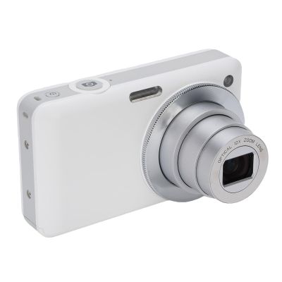 4K Digital Camera, 10X Optical Zoom 64MP Autofocus Vlogging Camera with 3 in HD Screen, 2X Digital Zoom Compact Travel Camera with Flash Retractable Lens, for Photography (White)