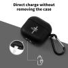 Jesus Christian Faith Cross (5) Headphone Cases Cover for Compatible with Airpod 4 Case with Hanging Buckle Black view 3