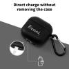 Jesus Blessed Nail Cross Headphone Cases Cover for Compatible with Airpod 4 Case with Hanging Buckle Black view 3