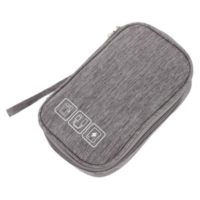 LIFKICH Electronic Organizer Case for Cables and Chargers Compact Storage Pouch for Data Cables Mobile Power Bank and Earbuds Travel Accessory