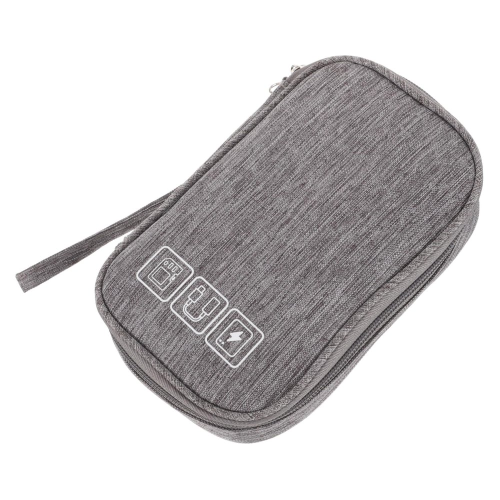 LIFKICH Electronic Organizer Case for Cables and Chargers Compact Storage Pouch for Data Cables Mobile Power Bank and Earbuds Travel Accessory
