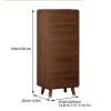 JHDXL Shoe Storage Rack Narrow Shoe Rack, Portable Shoe Cabinet with Doors, Wood Shoe Storage, Shoe Organizer, Ideal for Bedroom, Living Room, Entryway(Brown,50cm/19.7in) view 2