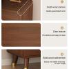 JHDXL Shoe Storage Rack Narrow Shoe Rack, Portable Shoe Cabinet with Doors, Wood Shoe Storage, Shoe Organizer, Ideal for Bedroom, Living Room, Entryway(Brown,50cm/19.7in) view 3