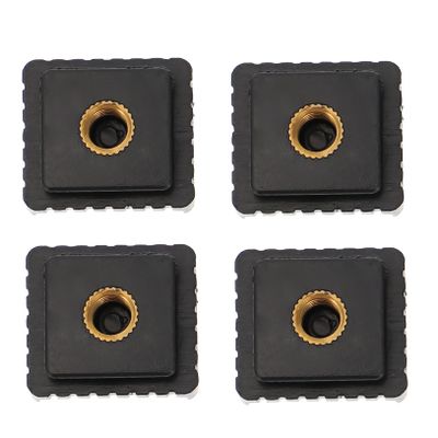 HOMSFOU 4pcs Hot Shoe Mount Bracket Thread Quick Release Flash Stand Adapter for DSLR Camera and Led Light and Construction