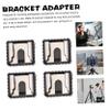 HOMSFOU 4pcs Hot Shoe Mount Bracket Thread Quick Release Flash Stand Adapter for DSLR Camera and Led Light and Construction view 2