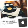 JECOMPRIS 10pcs Vinyl Record Sleeves Anti-Static Inner Vinyl Storage Pouches Brown Kraft Paper PO Film Dust-Proof and Anti-Static for Home and Office view 4