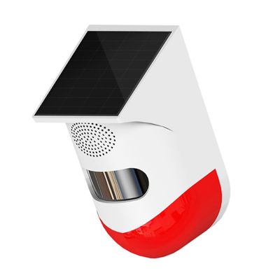 Artibetter Infrared Solar Infrared Alarm Driveway Alarm Solar-Powered Outdoor Home Security Automatic Charging Loud Speaker