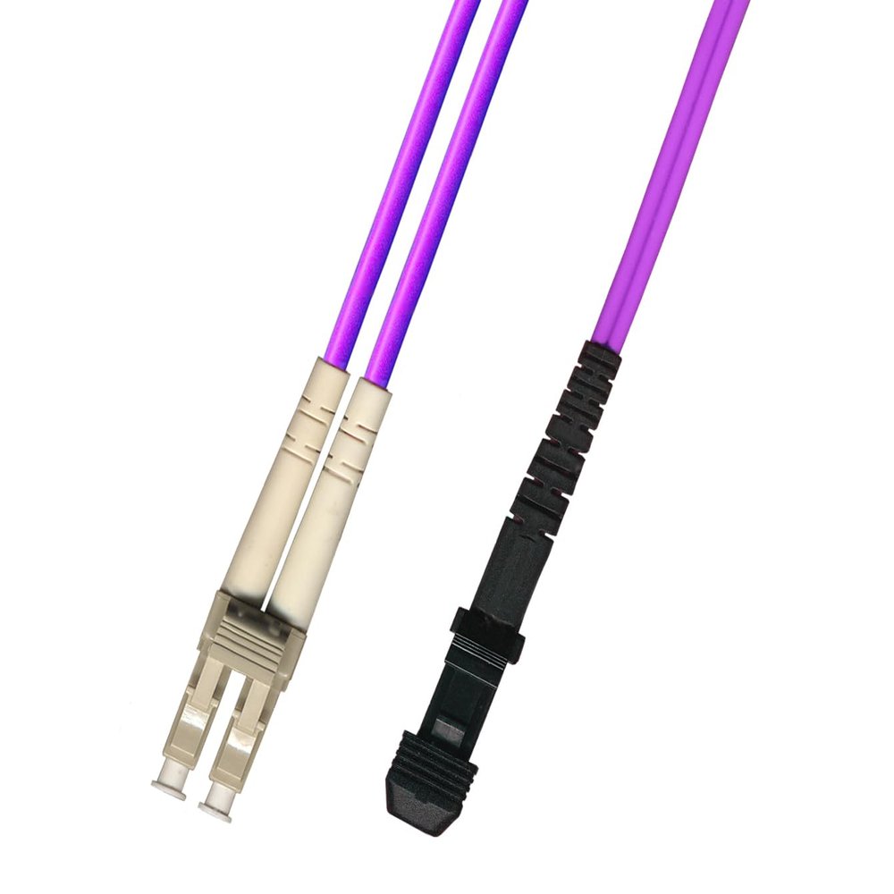 RiteAV 200M (656ft) OM4 40Gb LC to MTRJ Fiber Optic Cable Duplex Multimode 50/125 Jumper 200 Meter Patch Cord