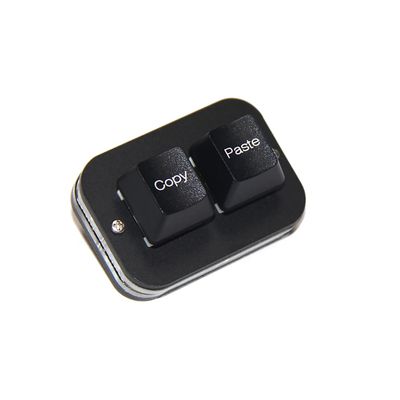 Ukrmon 2-Key Keypad Copy and Paste OSU Mini programmable Macro Keyboard Hot Swap Game Keyboards USB Wired Mechanical Keyboard Black Switch
