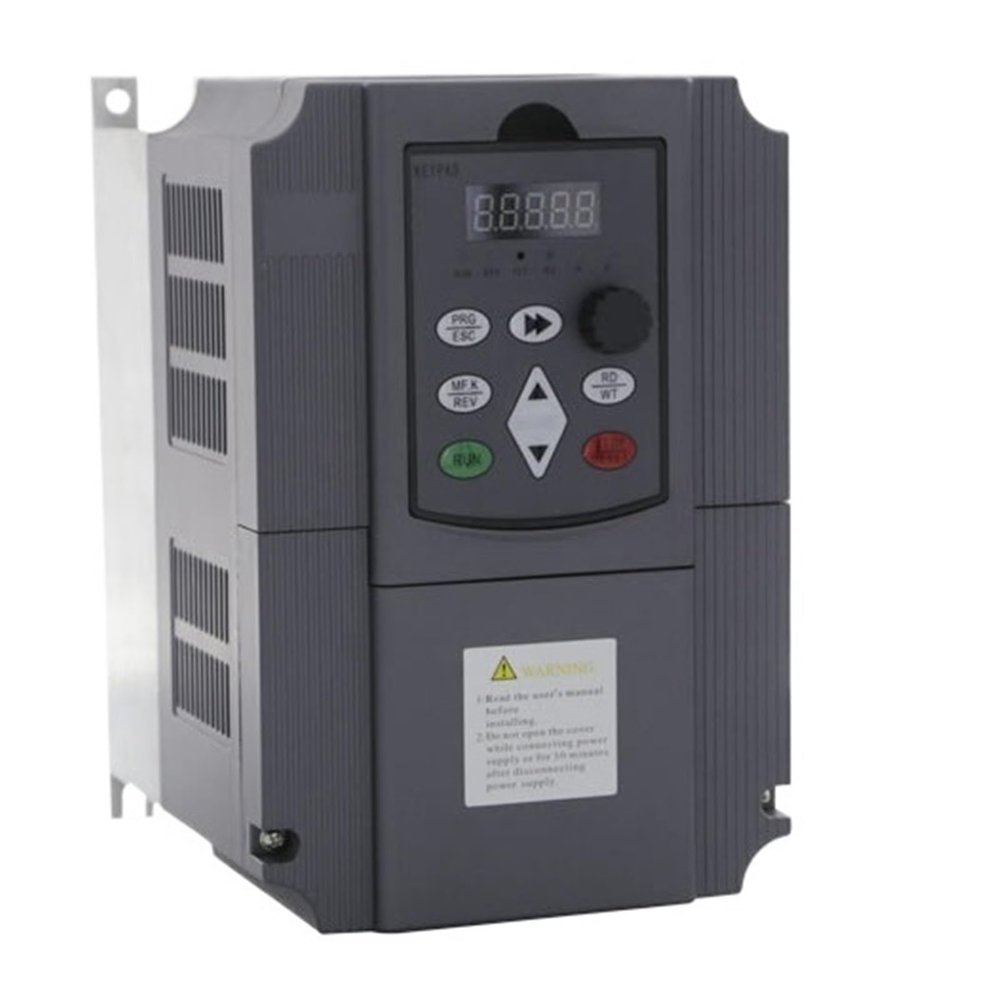220V Single-Phase Inverter Input VFD to 3 Phase 220V/380V Output 0.75KW-11KW/15KW Frequency Converter Adjustable Speed Inverter(0.75kw-1HP,Single-Phase 220V_Three-Phase 220V)