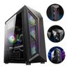 Artibetter RGB Gaming Computer Case Side Panel Mid Tower Design USB Interface and Colorful Led Lighting RGB view 2