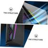 Artibetter RGB Gaming Computer Case Side Panel Mid Tower Design USB Interface and Colorful Led Lighting RGB view 3